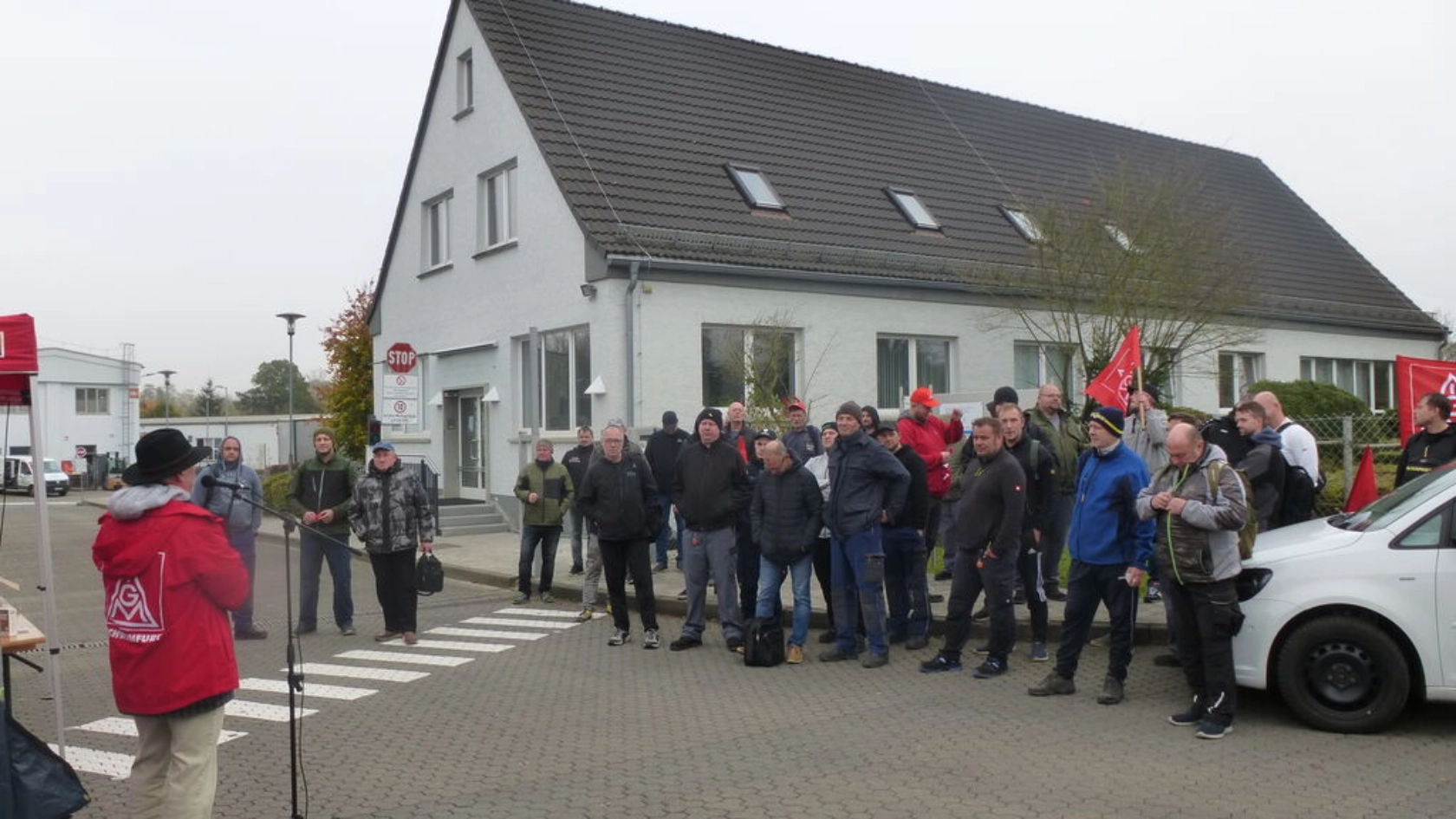 Warnstreik Fahrzeugbau Geisa