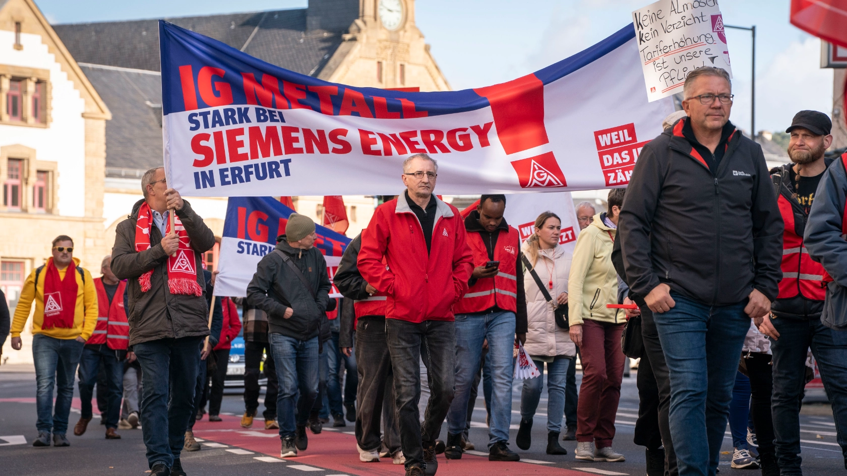 Tarifverhandlungen 2. Runde Bezirk Mitte in Eisenach am 28.10.2026. Foto Frank Rumpenhorst