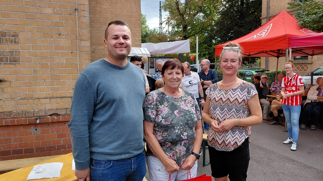 Gewinnerin der Tombola