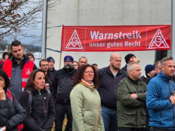 Warnstreik bei EJOT in Tambach-Dietharz