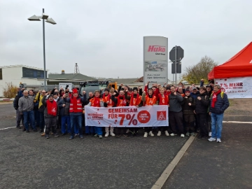 Warnstreik bei ZF in Gotha
