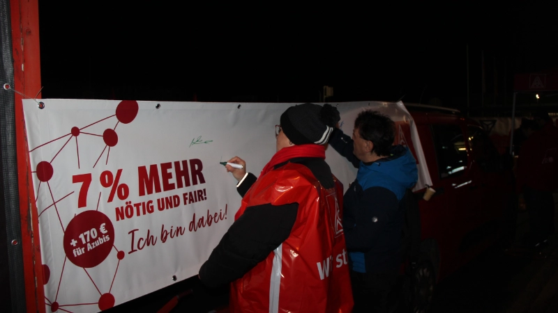 Unterschriften Banner